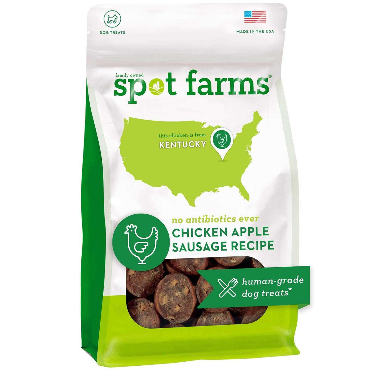 Chicken Apple Sausage Dog Treats B341