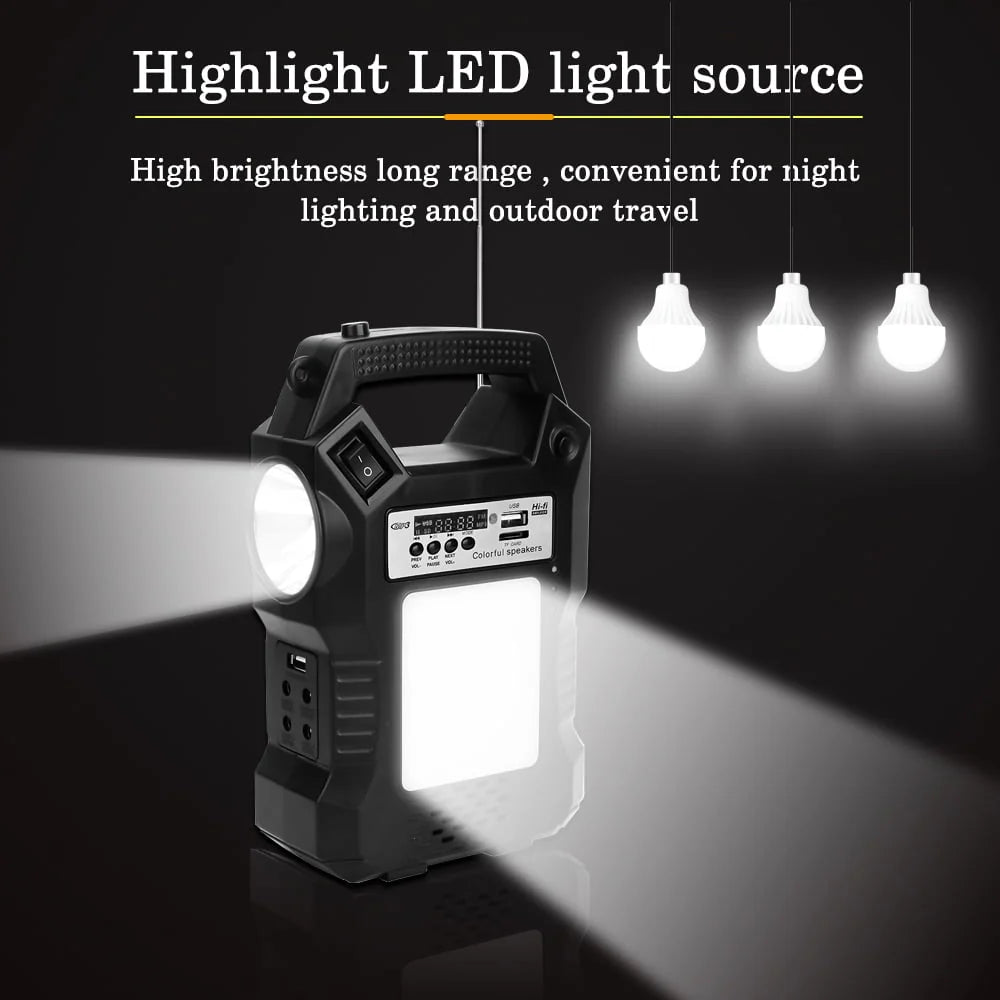 Portable Power Station with LED Display, Flashlights & 3 Camp Lamps E820