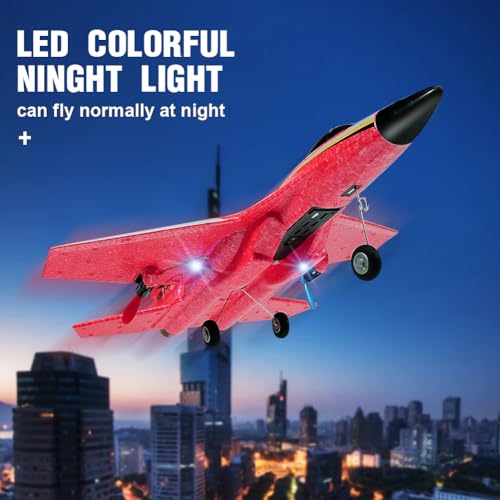 2.4GHz 2 Channel RC Airplane with Gyro Night Lights and 2 Batteries C6736