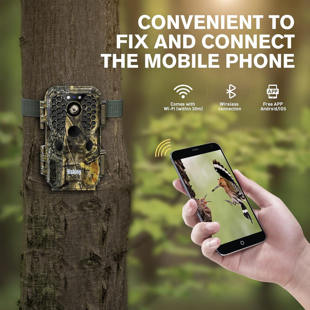 4K 30MP Night Vision Motion Activated Waterproof WiFi Trail Camera Pack of 2 L67275