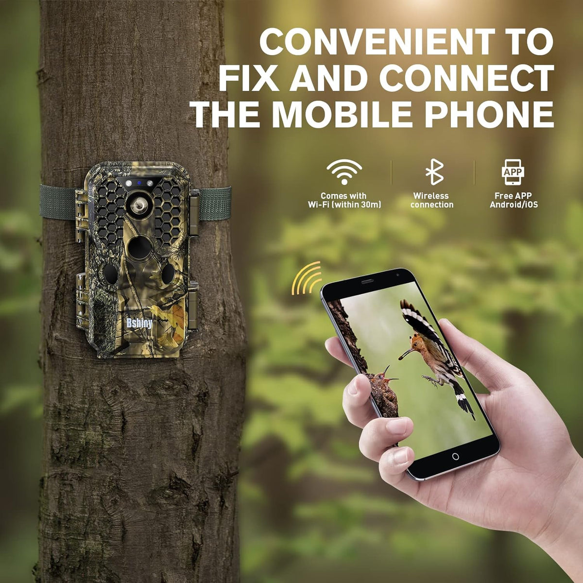4K 30MP Night Vision Motion Activated Waterproof WiFi Trail Camera Pack of 2 L67275
