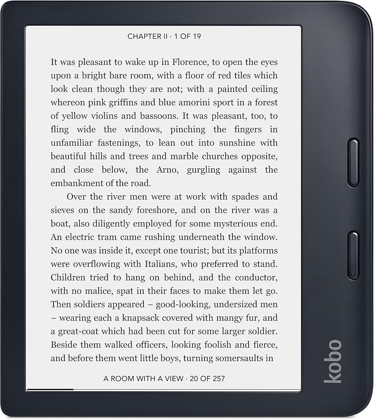 32GB Black Waterproof eReader with 7” Glare Free Touchscreen B50856