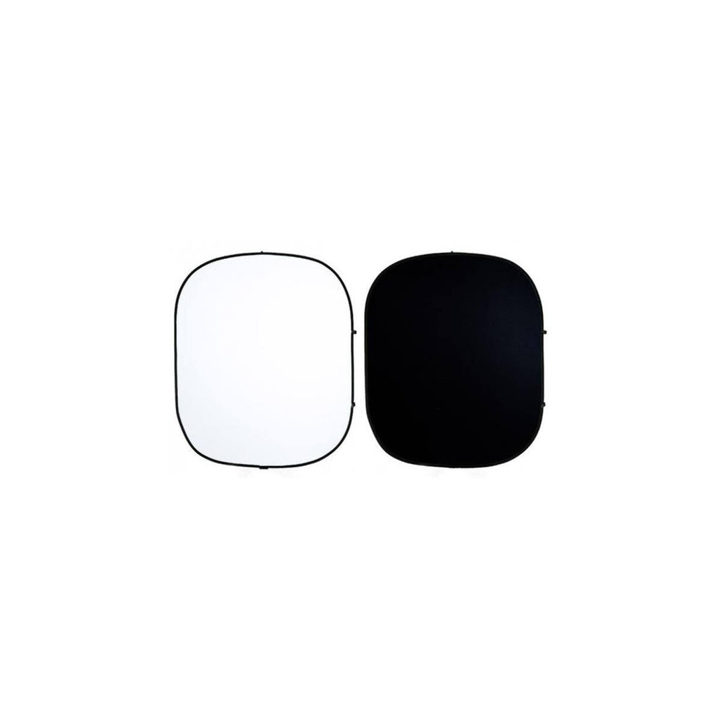 Collapsible/Reversible Background 5x6 ft Black/White M8807