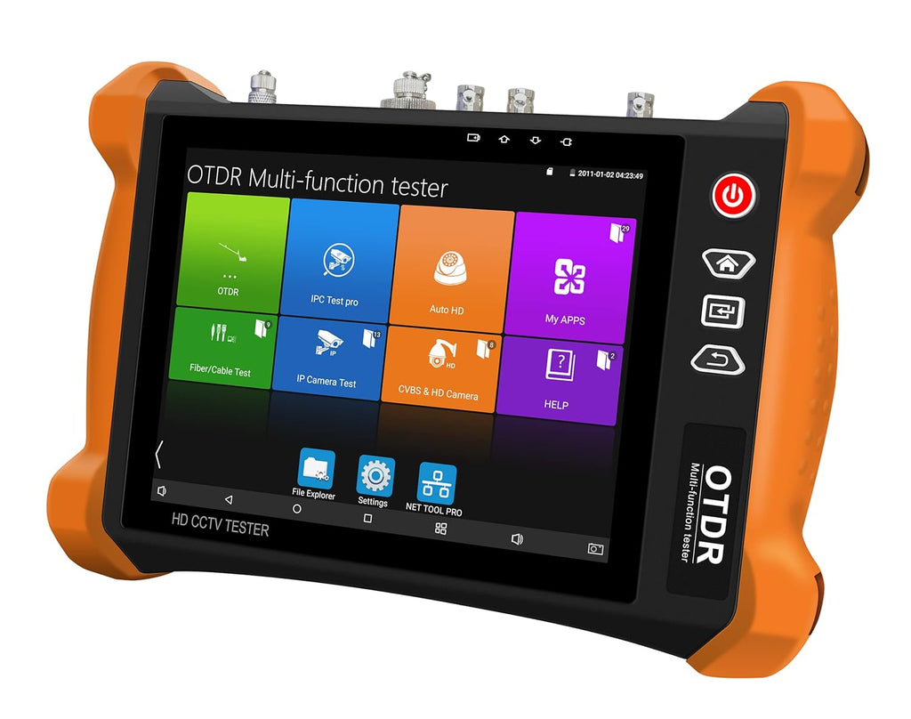 OTDR Tester with 8 Touch Screen, Visual Fault Locator, POE Out, WiFi Test D683539