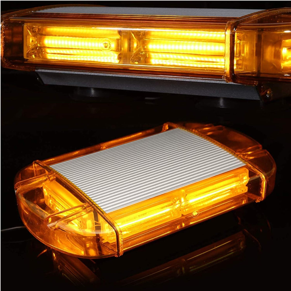 126 LED Strobe Light Bar 108W COB Amber Warning Beacon Light with Magnetic 12V U712581