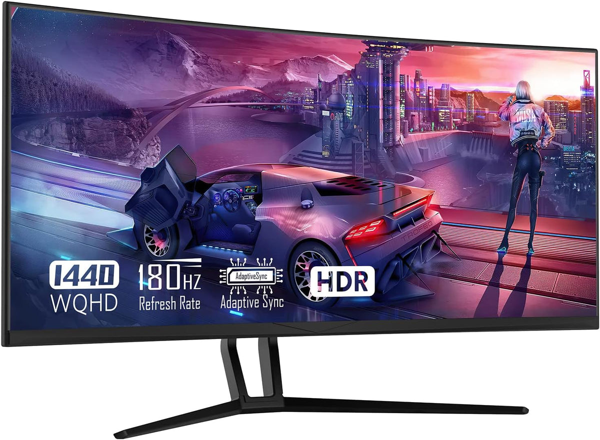 35" Ultrawide QHD 3440 x 1440P Curved Gaming Monitor E181