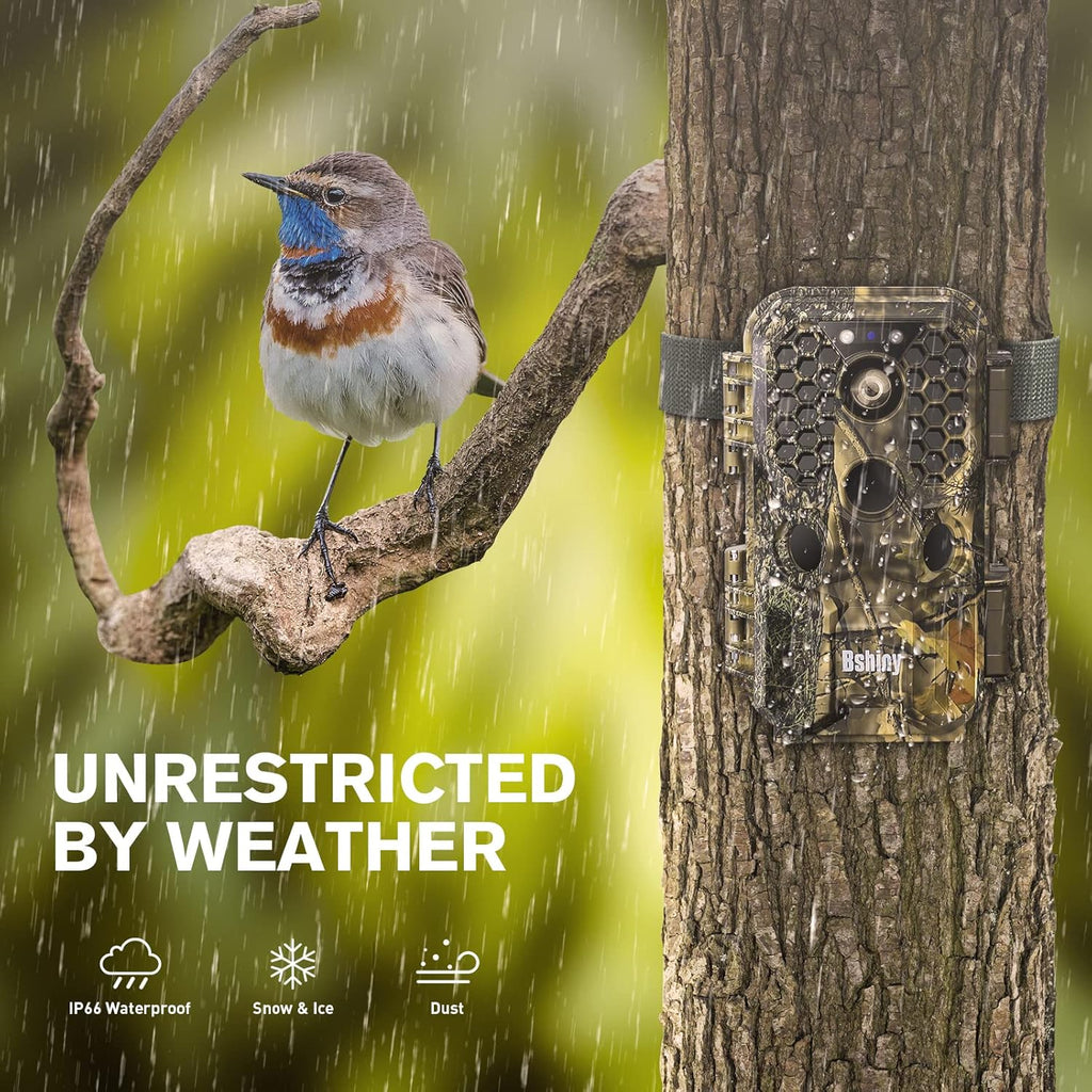 4K 30MP Night Vision Motion Activated Waterproof WiFi Trail Camera Pack of 2 L67275
