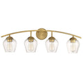 Four Light Bath Bar Natural Brass C567121