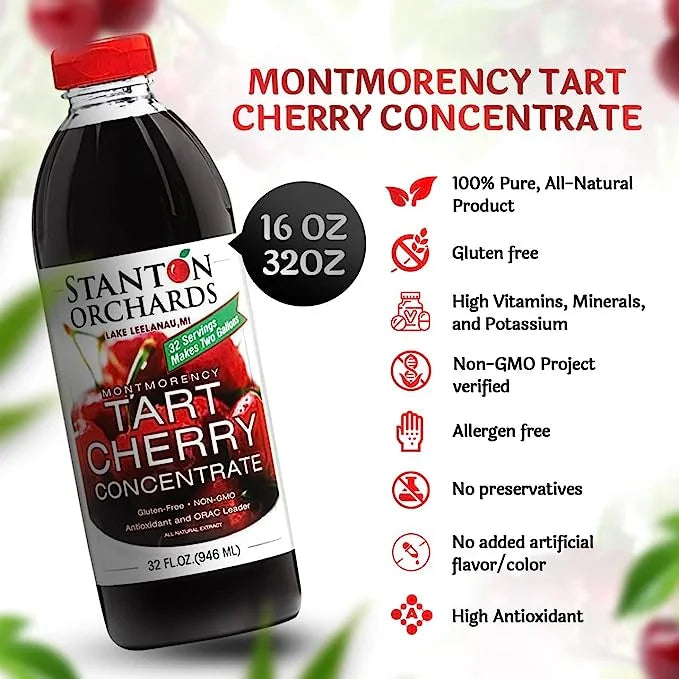 Tart Cherry Montmorency Concentrate Juice 32 Fluid Ounce Q979799