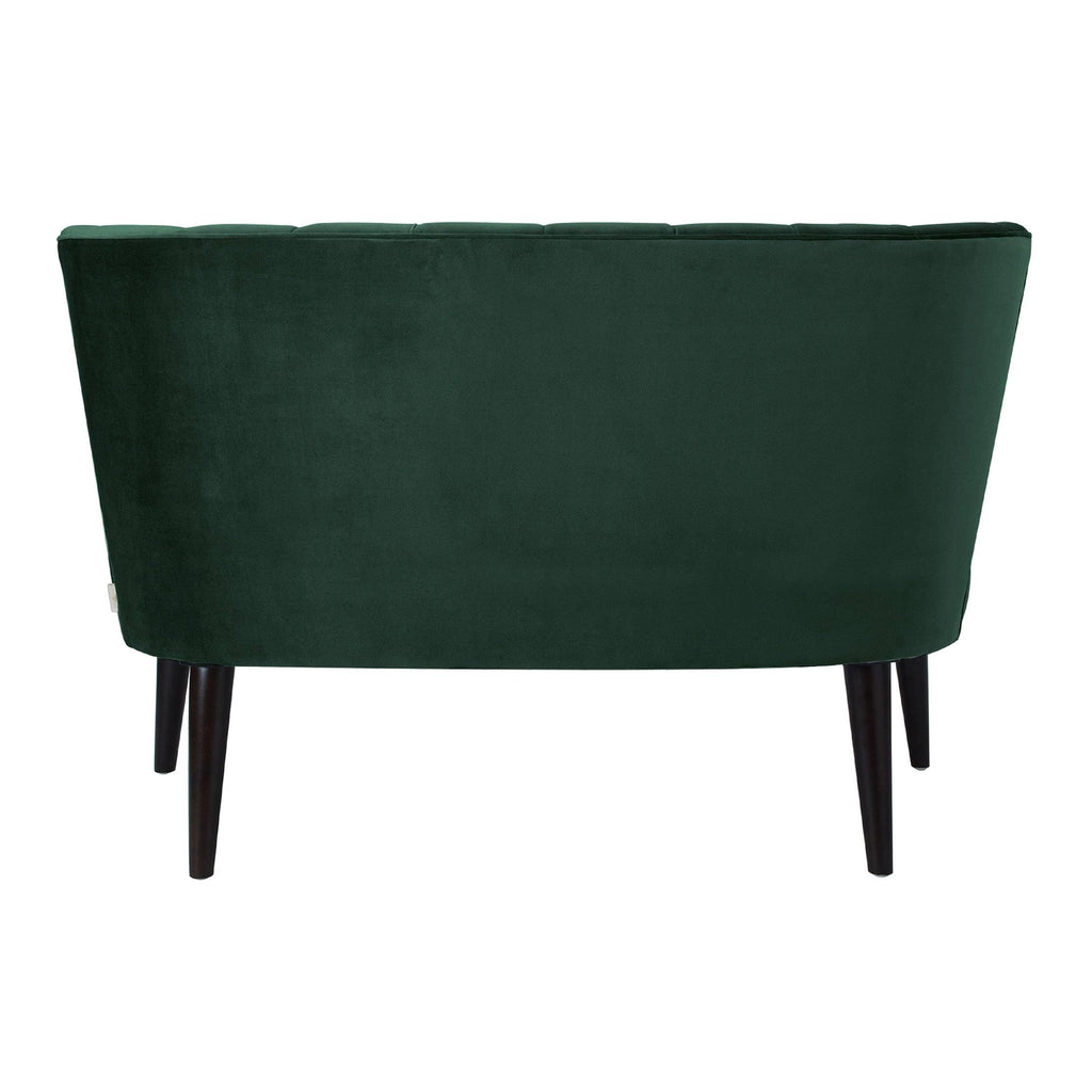 Orange Tufted Settee F40551