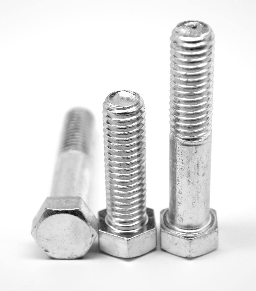 7/16x22-20 x 2x22 Fine Thread Grade 5 Hex Cap Screw Medium Carbon Steel Zinc Plated O46308