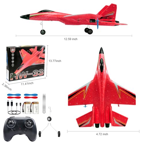 2.4GHz 2 Channel RC Airplane with Gyro Night Lights and 2 Batteries C6736