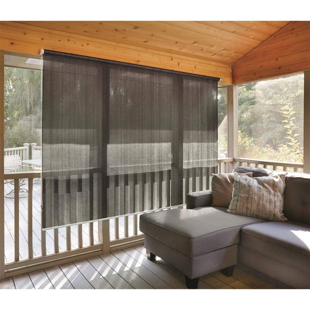 Black Roll-Up Window Shade E4395