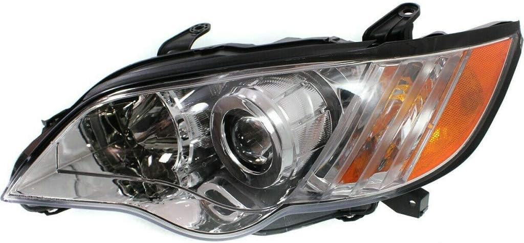 For 2008 2009 Subaru Legacy Outback Headlight Driver and Passenger Side with Bulbs W614