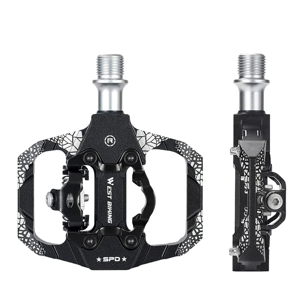 MTB Bike Pedals Dual Platform SPD Clipless Sealed Bearing V9522
