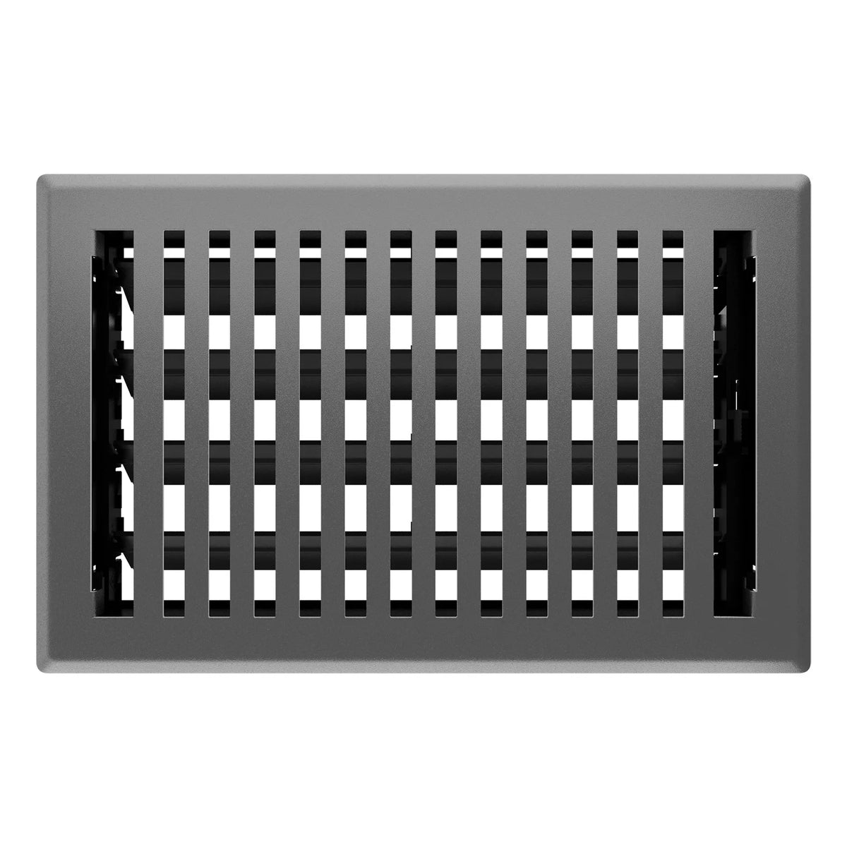 Grey Granite Metal Rectangular Air Floor Register 2 Pack Q780582