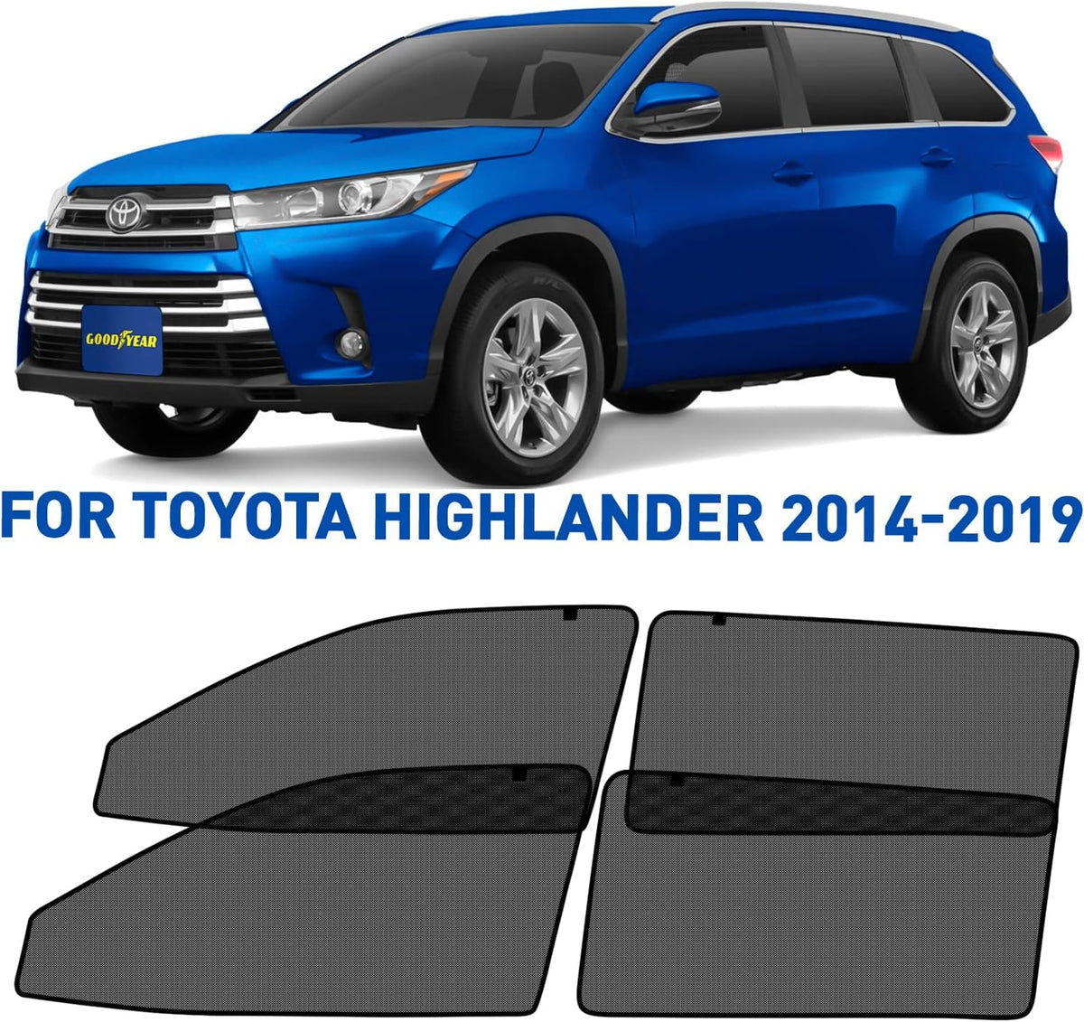Magnetic Car Window Sunshade 4pcs R795535