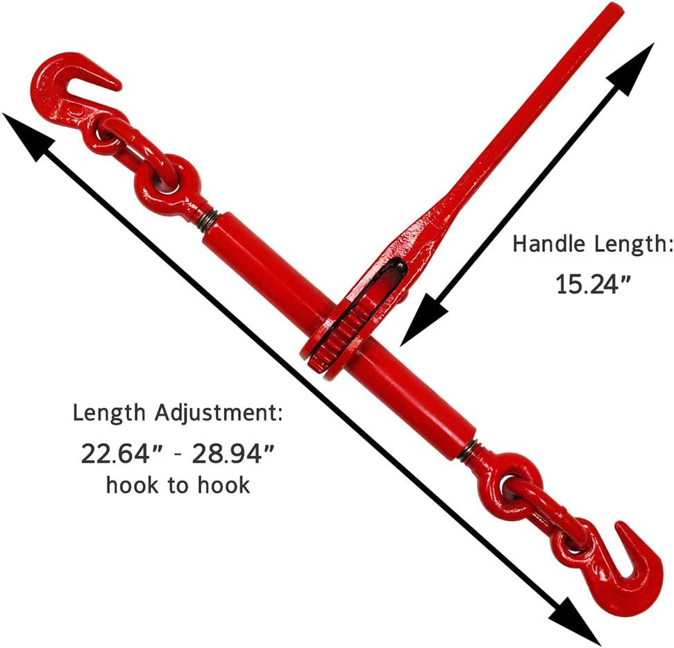5/16 Inch Grade 70 Chains and Load Binders Kit with Corner Protectors G389357
