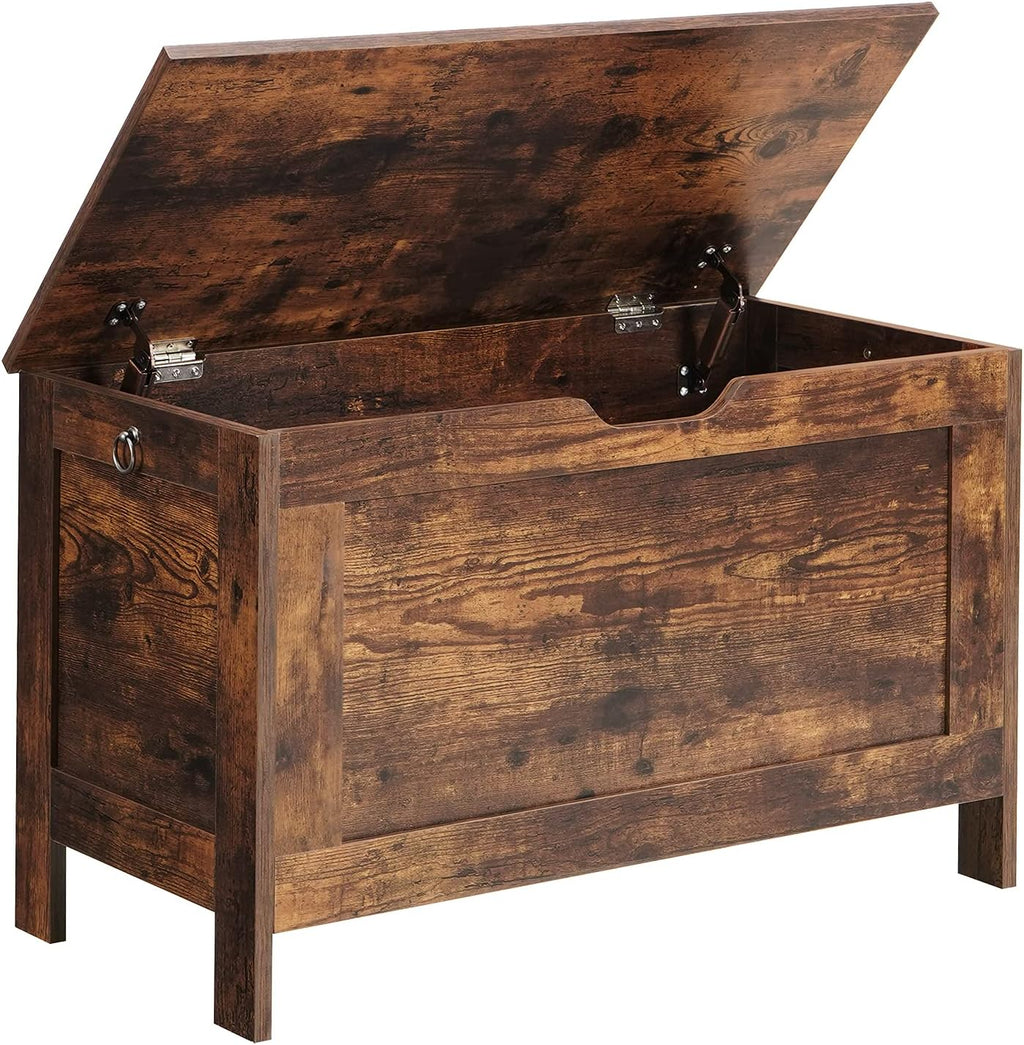 Rustic Brown Lift Top Storage Chest J521