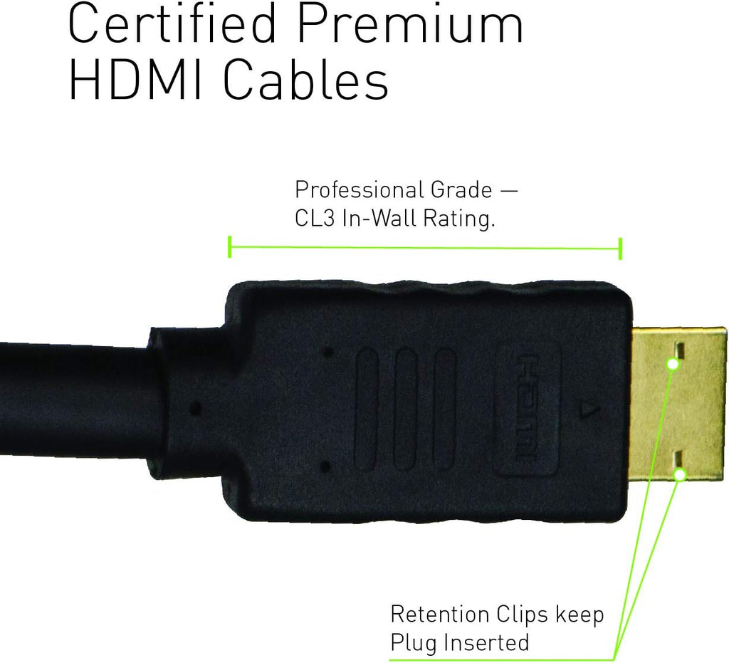 In Wall TV Power Kit with HDMI, White, 6ft Length, Pack of 2 F14367