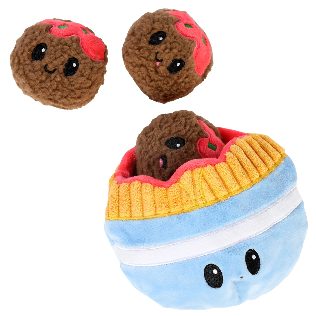 Multi-colored Plush Squeaky Dog Toys X91569