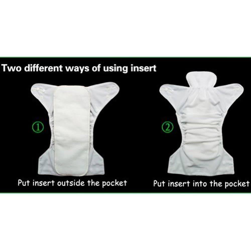 6pcs Reusable Washable Pocket Cloth Diapers H4857