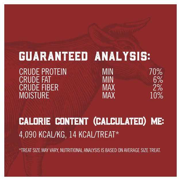 All-Natural Beef Lung Filets Dehydrated Dog Treats A124