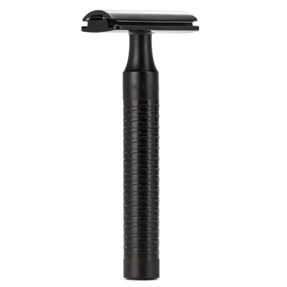 Black Stainless Steel 3-Piece Silvertip Badger Safety Razor Shaving Set S326099
