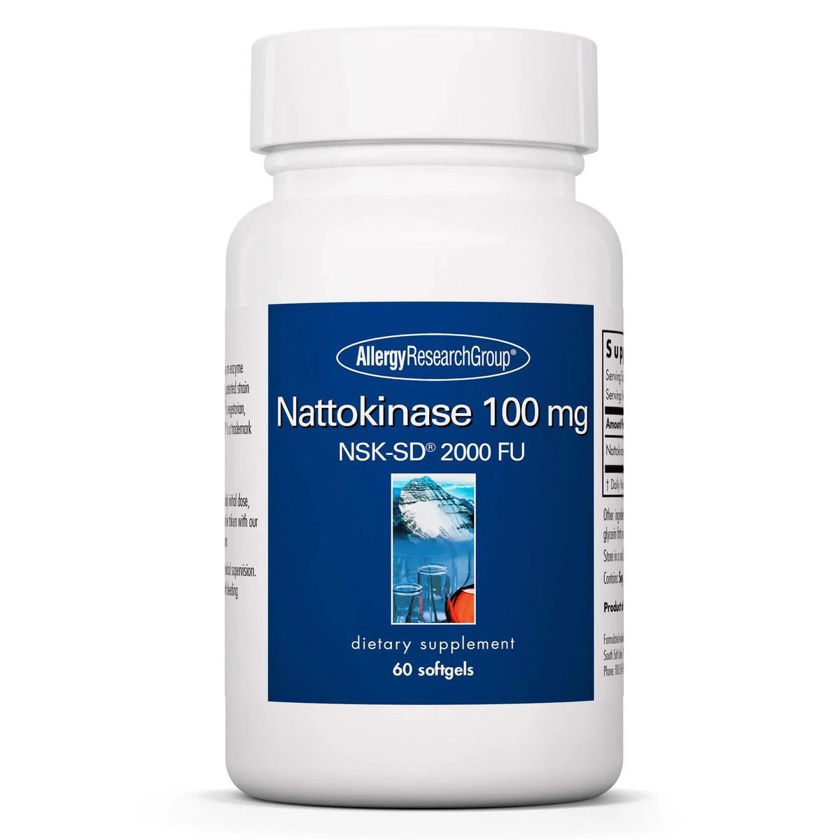 Nattokinase Supplement 100mg 60 Softgels P646465