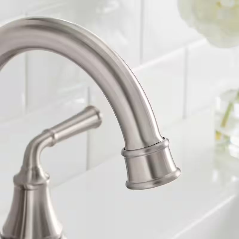 4 in. Centerset Bathroom Faucet in Brushed Nickel N1743