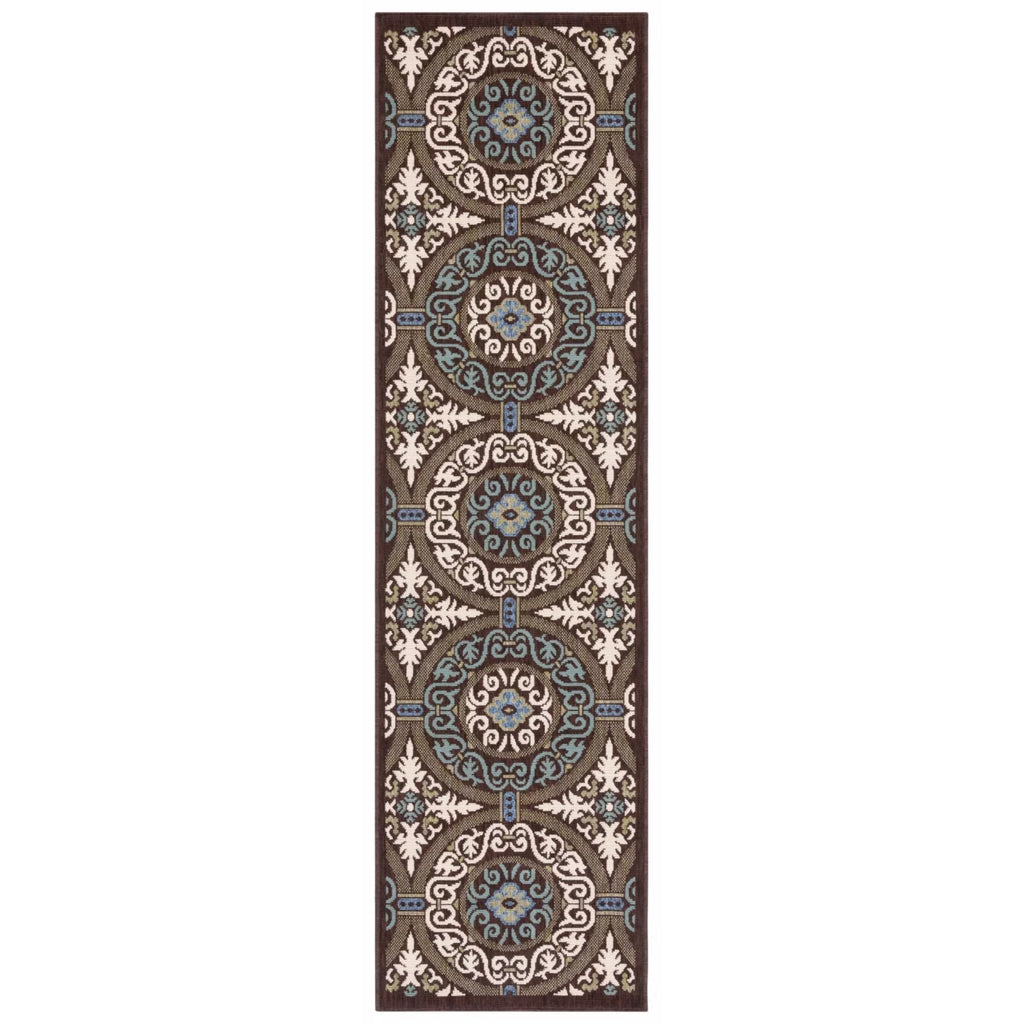 6'7" x 9'6" Geometric Indoor/Outdoor Area Rug Z761372