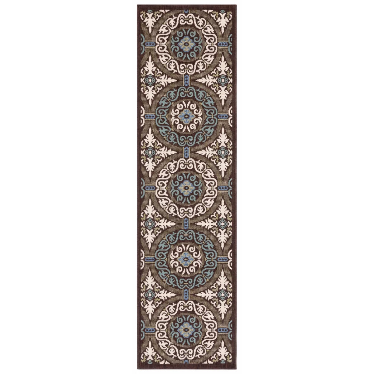 6'7" x 9'6" Geometric Indoor/Outdoor Area Rug Z761372