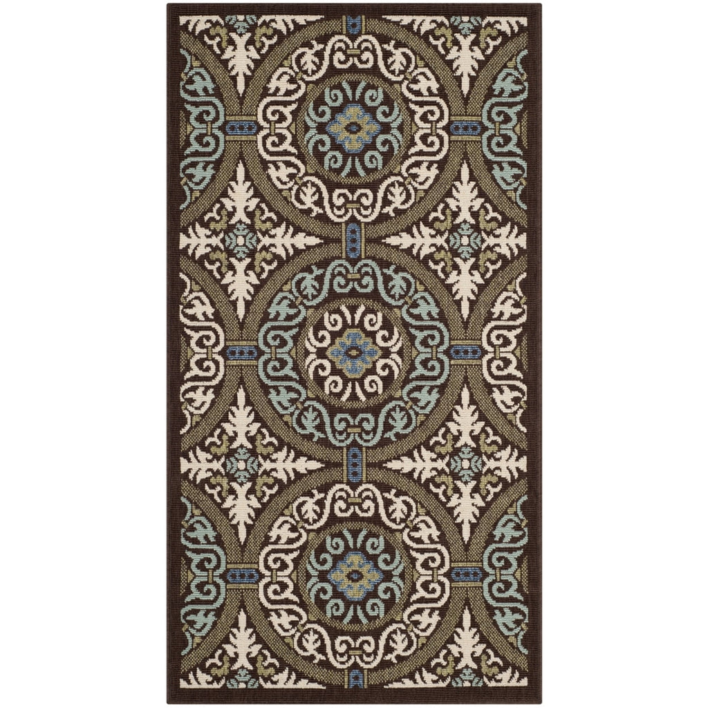 6'7" x 9'6" Geometric Indoor/Outdoor Area Rug Z761372
