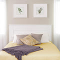 Queen White Headboard V430608