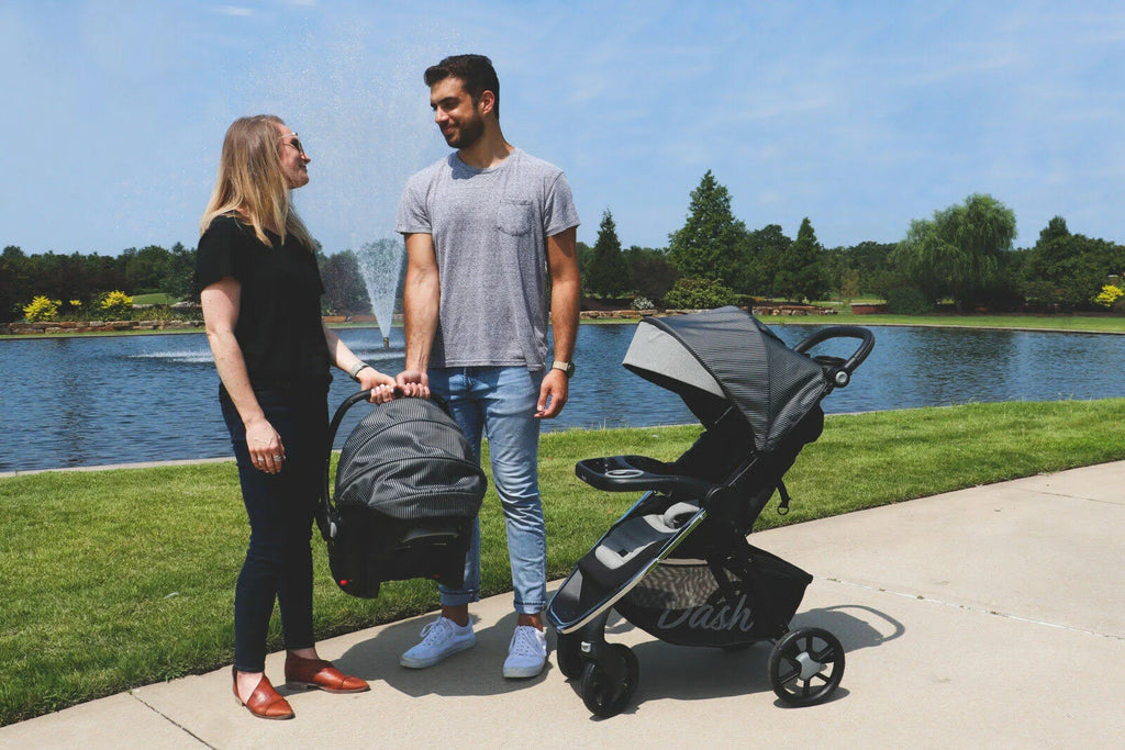 Gray Travel System Stroller and Infant Car Seat R40554