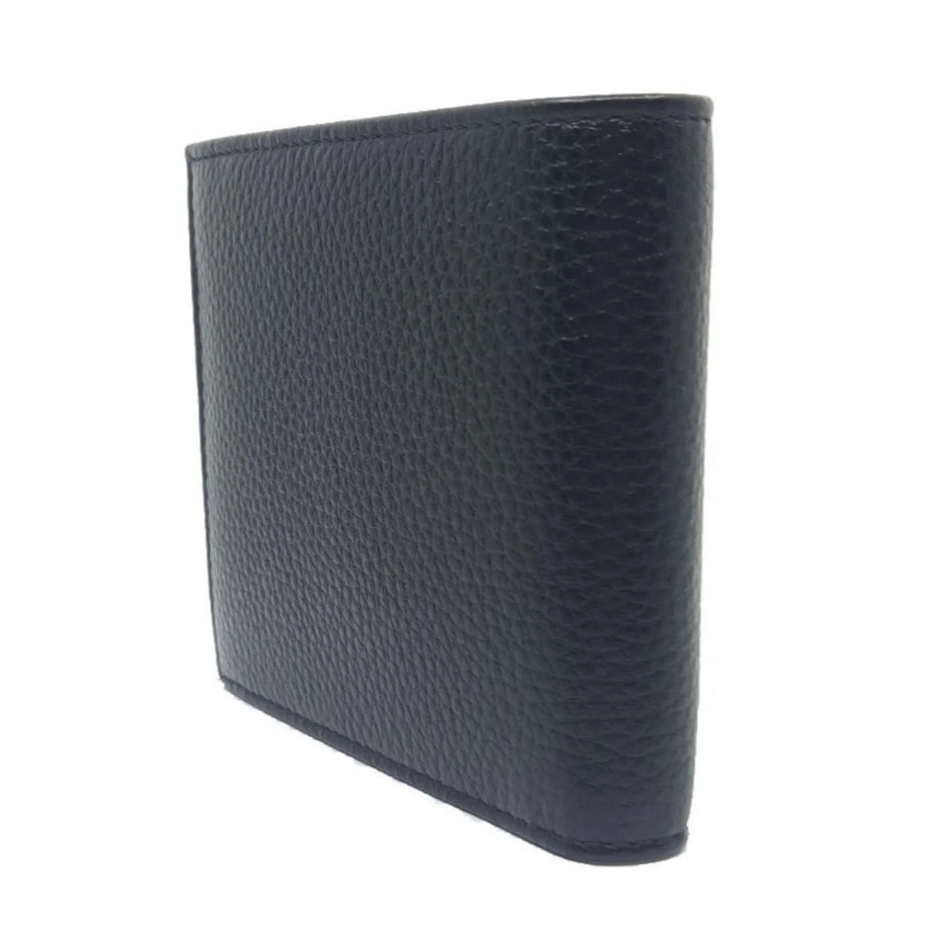 Black Grain Leather Wallet W1920