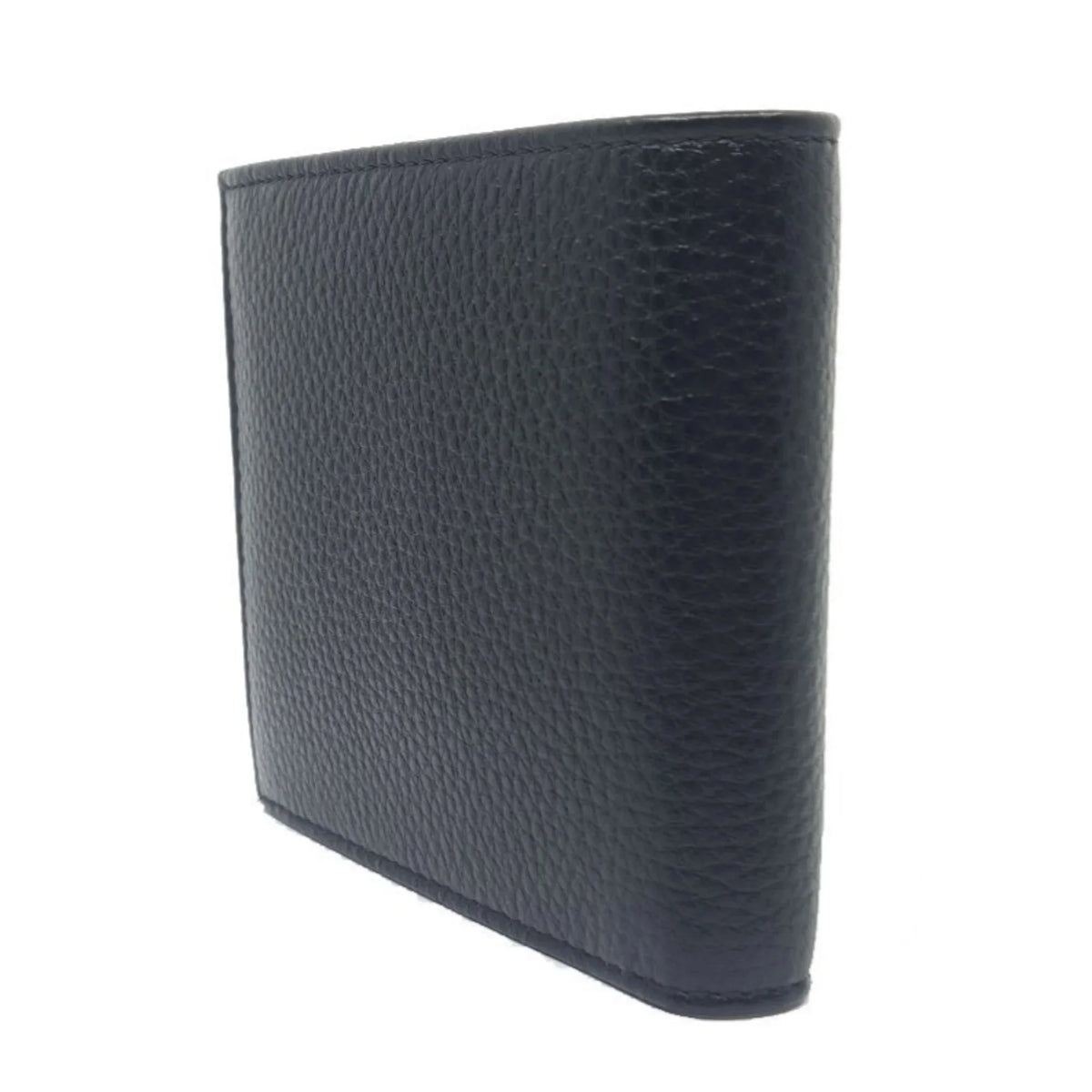 Black Grain Leather Wallet W1920