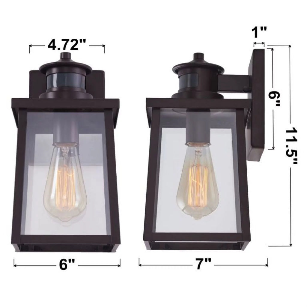 Motion Sensor Outdoor Wall Light in Oil Rubbed Bronze T911