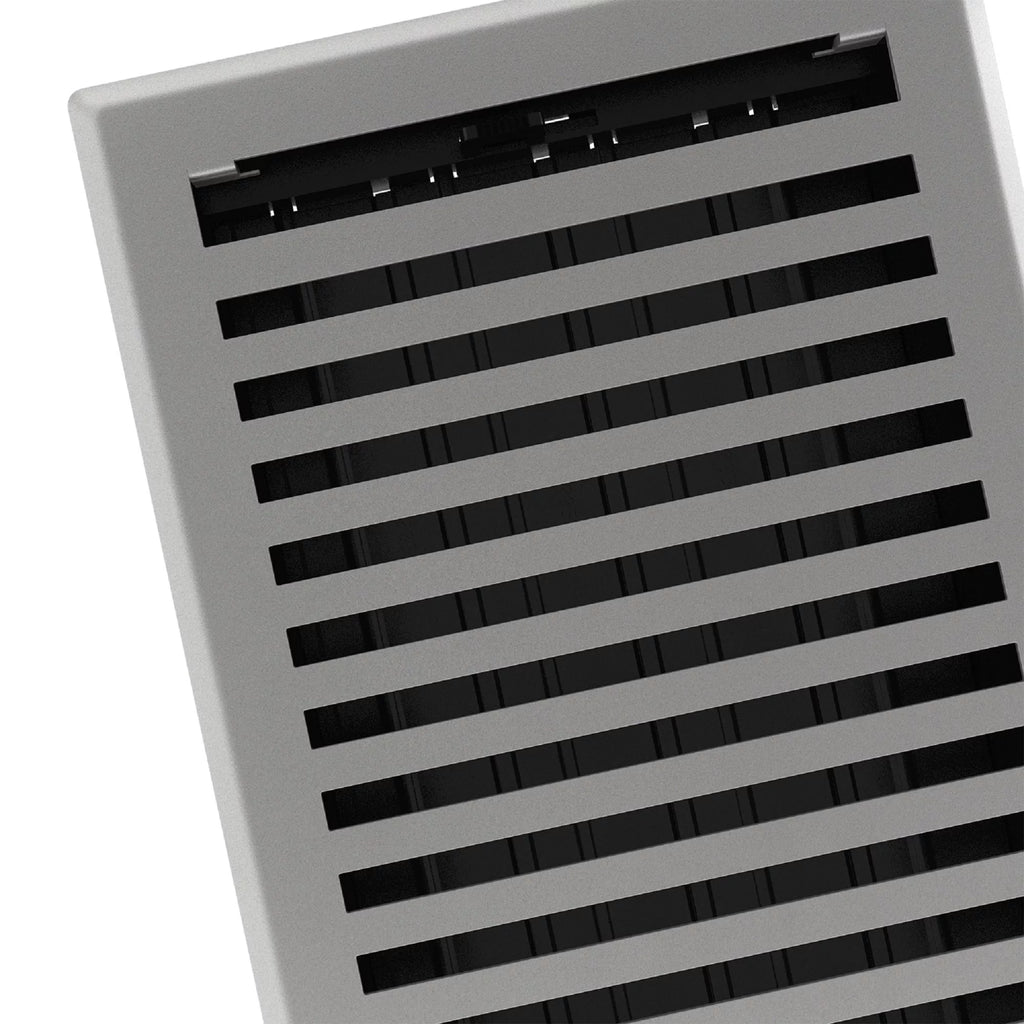 Grey Granite Metal Rectangular Air Floor Register 2 Pack Q780582