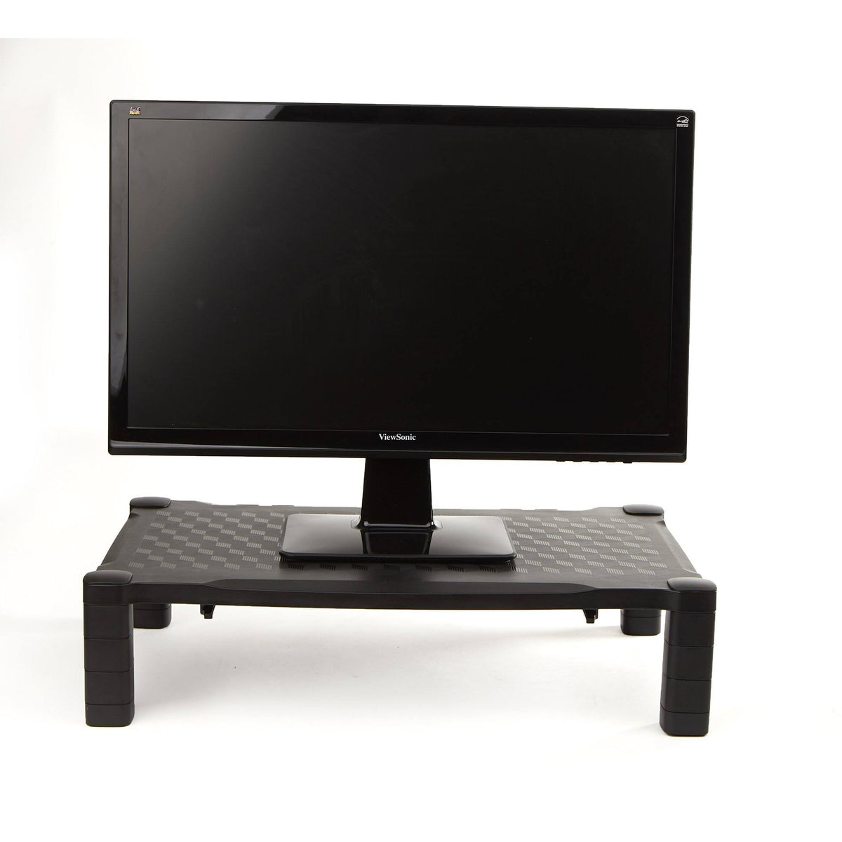 Extra Wide Height Adjustable Monitor Stand Riser Black I23379