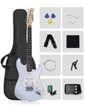 39" Beginner Electric Guitar Kit with Amp & HSS Pickups Black R189