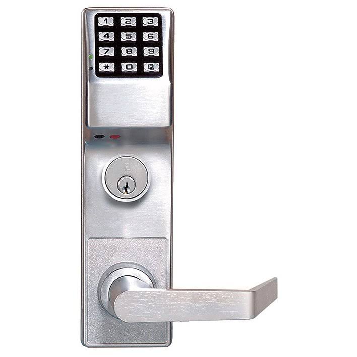 Electronic Lock, Satin Chrome, 12 Button K691