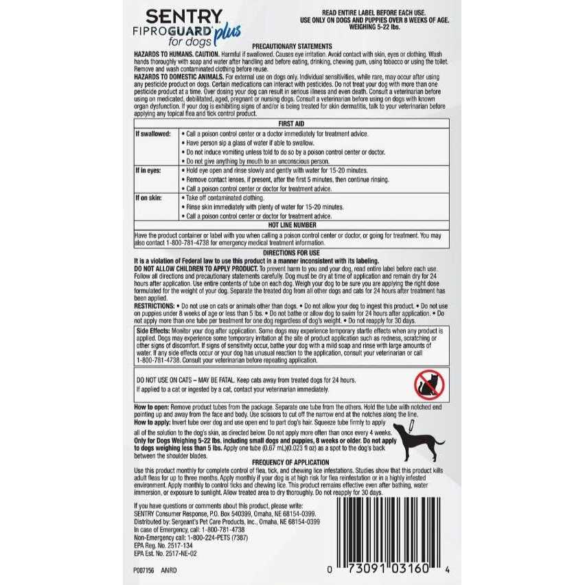 Flea and Tick Treatment for Dogs O31154