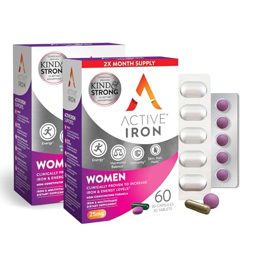 30 Active Iron High Potency Capsules with 30 Multivitamin Tablets V26281