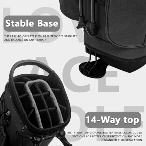 Lightweight 14-Way Golf Stand Bag H333