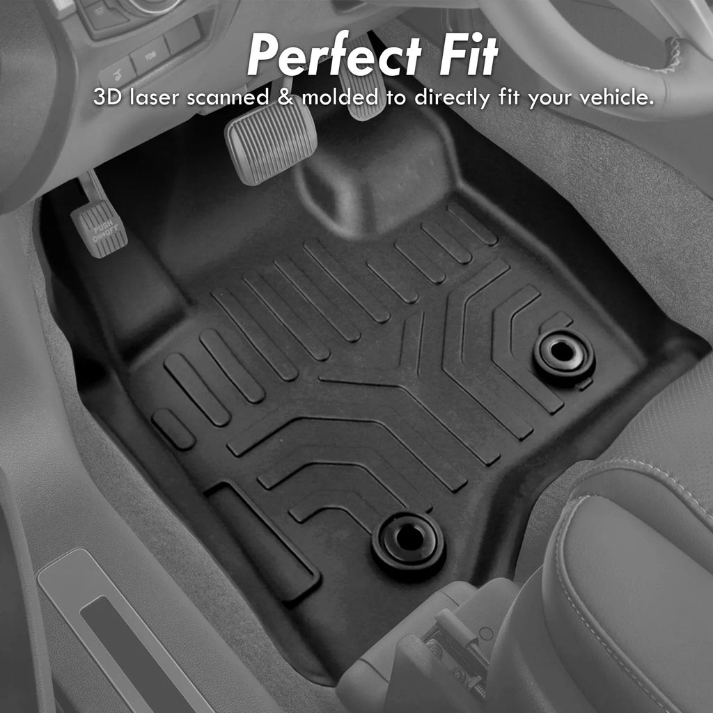 All Weather Heavy Duty Rubber Floor Mats Liner Front & Rear Set O371