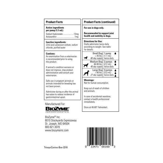Canine Joint Supplement U166