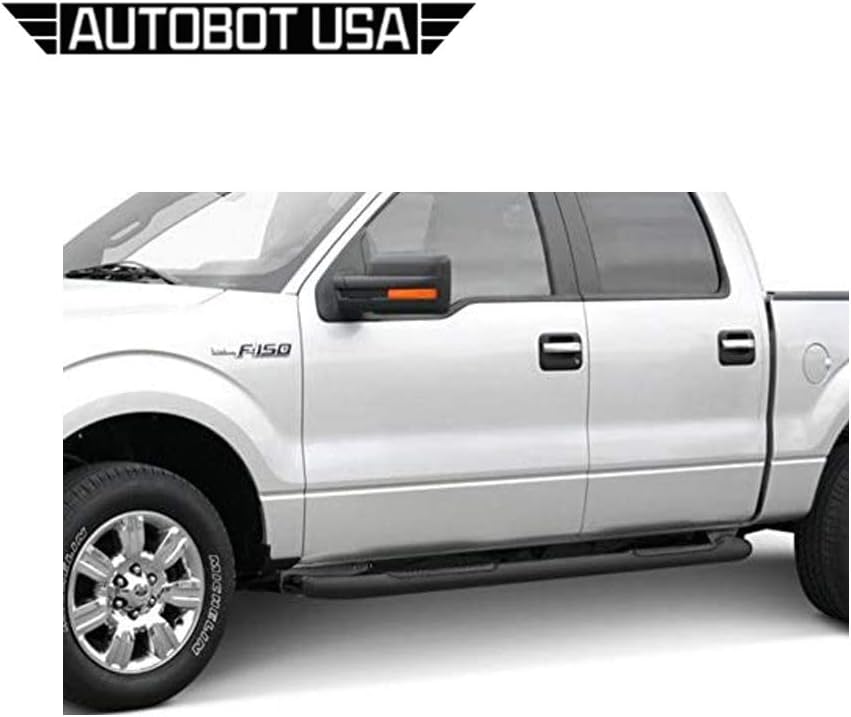 4 Oval Heavy Duty Side Step Nerf Bar Running Board Black U320723