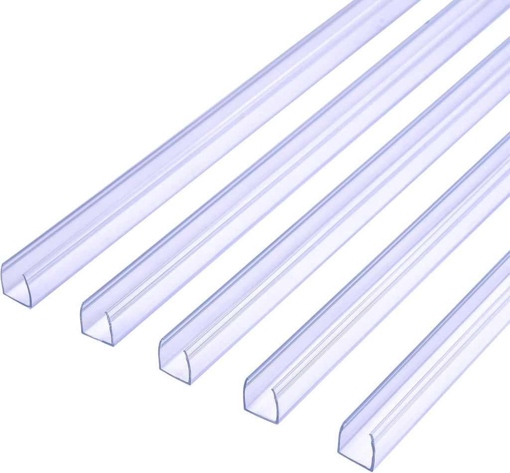 20Pcs Clear PVC Channel Mounting Holder for 9/16" LED Neon Flex Strip Light T87147