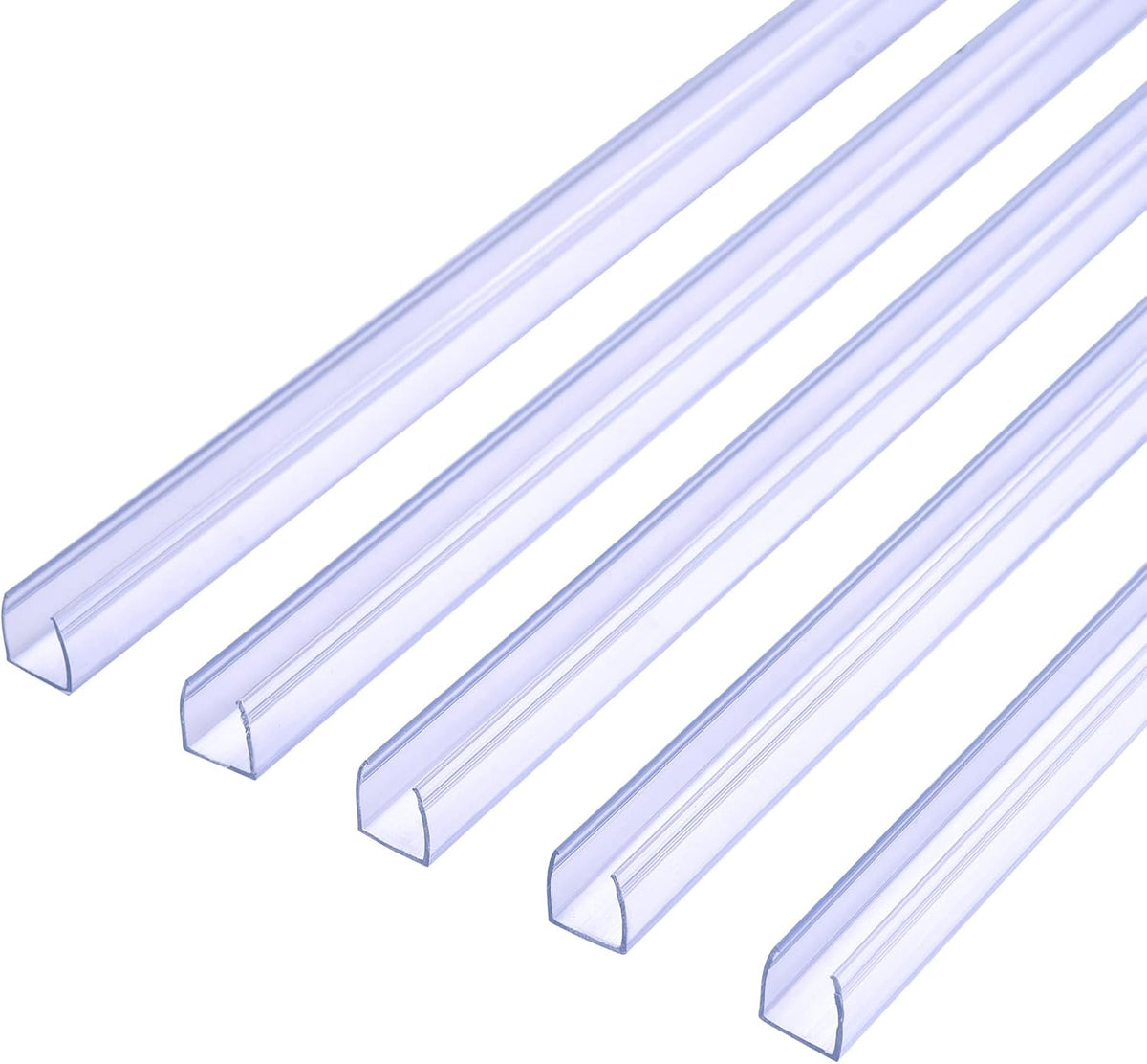 20Pcs Clear PVC Channel Mounting Holder for 9/16" LED Neon Flex Strip Light T87147
